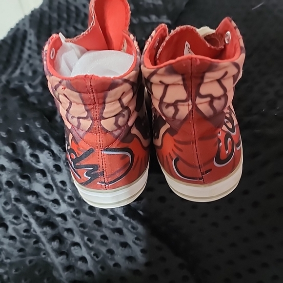 Ed HARDY TIBI MENS LACE UP High Top SNEAKERS. SIZE 8 - Picture 5 of 7